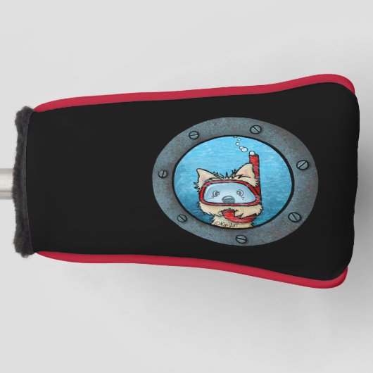 Couvre-club De Golf KiniArt Snorkeling Cairn Terrier (Devant)