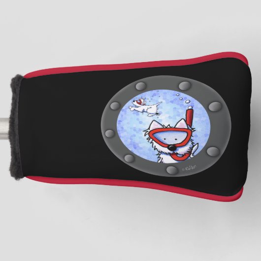 Couvre-club De Golf KiniArt Snorkeling Westie Terrier (Devant)