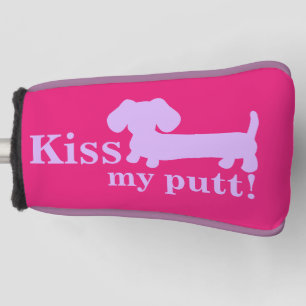 Couvre-club De Golf Kiss My Putt Cheeky Golf Head Dachshund Moms