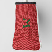 Couvre-club De Golf Knit rouge de GOLF, couverture de tête de putter (Tourné à 90°)