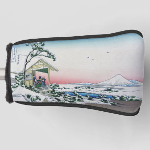 Couvre-club De Golf Koishikawa Tea House View Mt Fuji par Hokusai