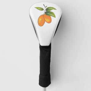 Couvre-club De Golf Kumquats tirés à la main