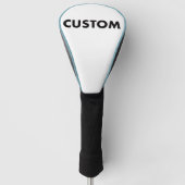 Couvre-club De Golf L. BLUE Piping Custom Golf Driver Headcover Blank (Devant)