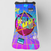 Couvre-club De Golf La cassette rétro des années 80 (Tourné à 90°)