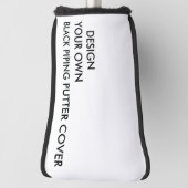 Couvre-club De Golf La coutume a personnalisé la couverture noire de (Tourné à 90°)