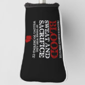 Couvre-club De Golf la liberté est gagnée sueur de sang et sacrifice d (Tourné à 90°)