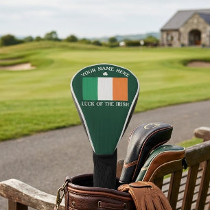 Couvre-club De Golf La Saint-Patrick Drapeau de l'Irlande Nom personna
