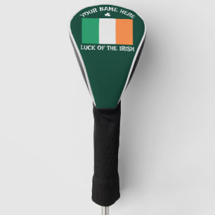 Couvre-club De Golf La Saint-Patrick Drapeau de l'Irlande Nom personna