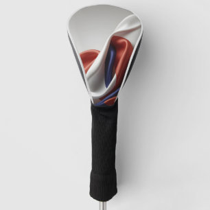Couvre-club De Golf La texture de soie du drapeau français