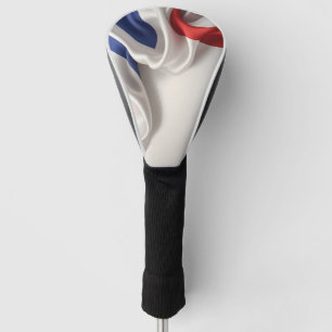 Couvre-club De Golf La texture de soie du drapeau français
