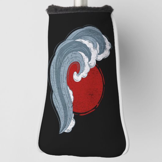 Couvre-club De Golf La vague de Kanagawa (Tourné à 90°)