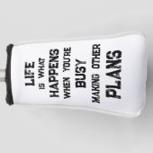 Couvre-club De Golf La Vie Est... Devis motivationnel drôle (Devant)