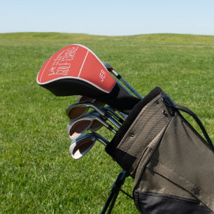 Couvre-club De Golf La vie est meilleure Sports modèle monogramme golf