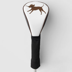 Couvre-club De Golf Laboratoire de chocolat LR avec bâton