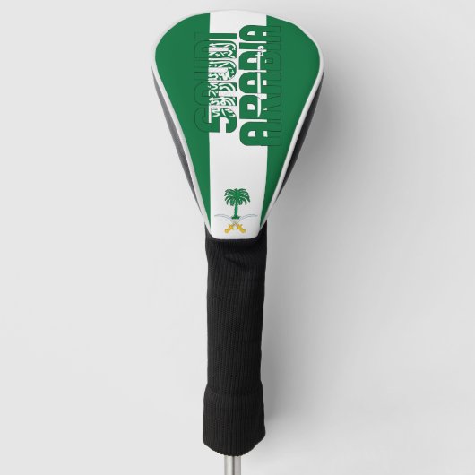 Couvre-club De Golf L'Arabie Saoudite Drapeau Gorgeable Patriotique (Devant)