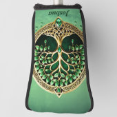 Couvre-club De Golf L'arbre de vie aux noeuds celtiques. (Tourné à 90°)