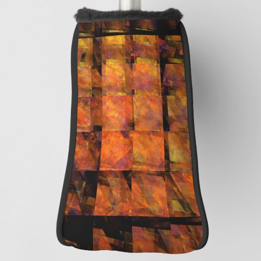 Couvre-club De Golf L'art Abstrait au mur (Tourné à 90°)