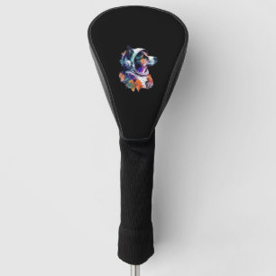 Couvre-club De Golf L'astronaute Dog space Mignonne Amoureux des chien