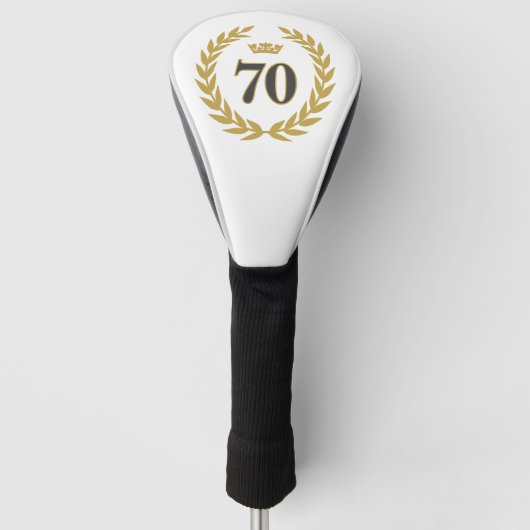 Couvre-club De Golf Laurel Wreath et Crown 70e anniversaire (Devant)