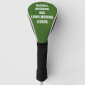 Couvre-club De Golf Lawn Mowing Legend Funny Personalized (Devant)