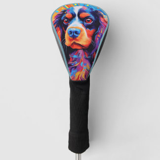 Couvre-club De Golf Le Cavalier King Charles Spaniel Dog 004 - Zetton