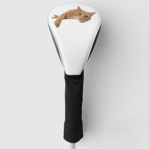 Couvre-club De Golf Le Chat Orangé s'allonge