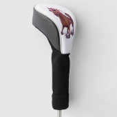 Couvre-club De Golf Le cheval de course Thoroughbred gagne (Incliné)