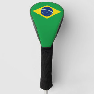 Couvre-club De Golf Le drapeau brésilien couvre la tête de golf