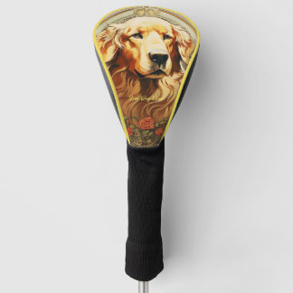 Couvre-club De Golf Le Golden Retriever Dog 001 - Natalia Mucha