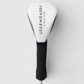 Couvre-club De Golf Legendaddy pour légendaire papas simple minimalist (Devant)