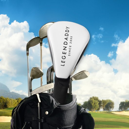 Couvre-club De Golf Legendaddy pour légendaire papas simple minimalist
