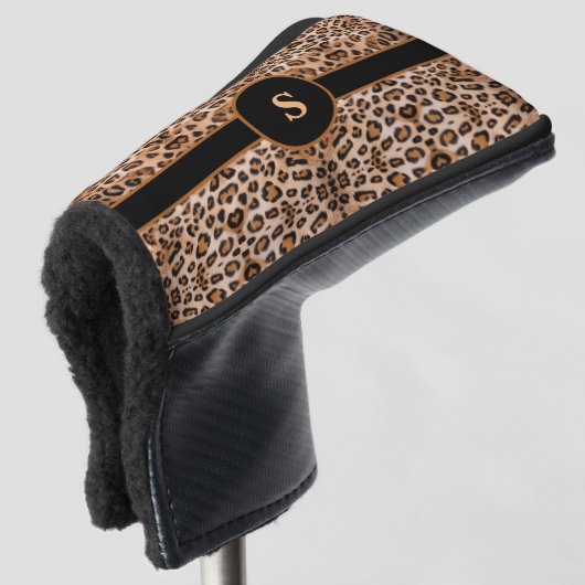 Couvre-club De Golf Leopard personnalisé (Devant 3/4)