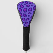 Couvre-club De Golf "Leopard violet électrique" (Devant)