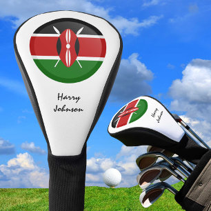 Couvre-club De Golf Les clubs de golf du Kenya Flag & Monogramme couvr