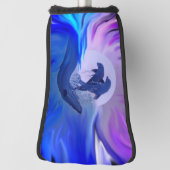 Couvre-club De Golf Les dauphins au clair de lune (Tourné à 90°)