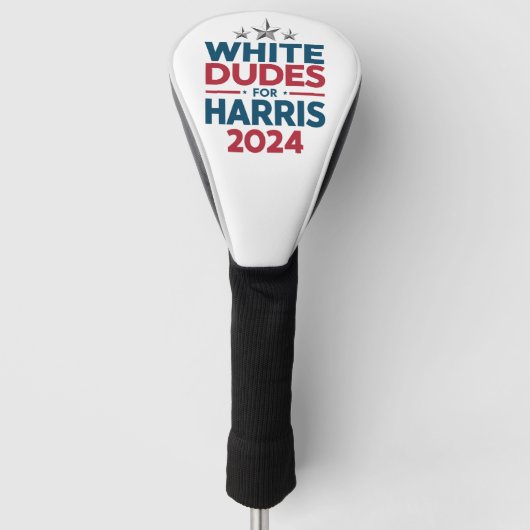 Couvre-club De Golf Les Mecs Blancs De L'Élection Harris-2024 (Devant)