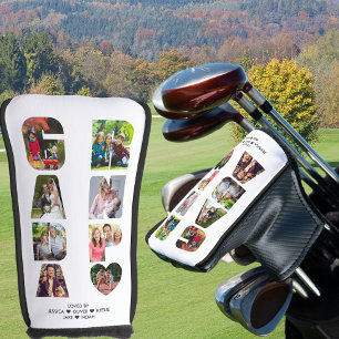 Couvre-club De Golf LETTRE GRANDPA Collage photo découpé