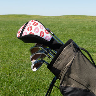 Couvre-club De Golf Lèvres Rouges, Lèvres Roses, Baiser, Votre Nom, Pe