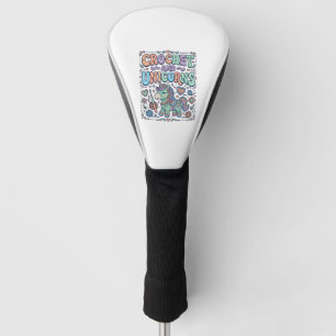 Couvre-club De Golf Licorne au Crochet et Autocollant Licorne Kawaii e