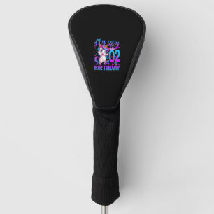 Couvre-club De Golf licorne de 2ème anniversaire C'est mon Débardeur d