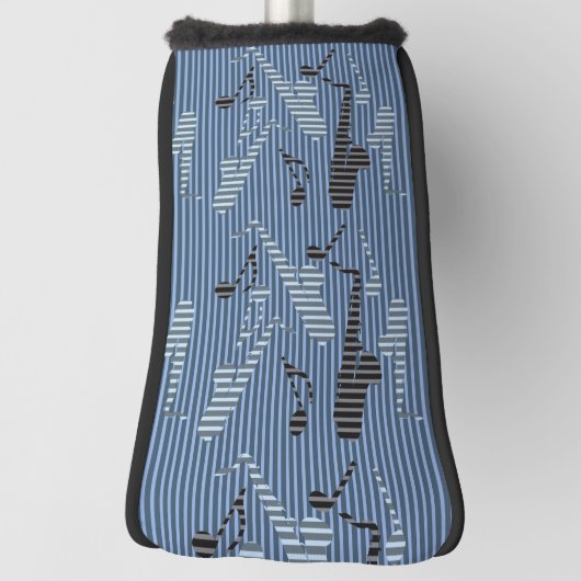 Couvre-club De Golf Lignes de saxophone (Tourné à 90°)