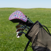 Couvre-club De Golf Lilac Floral Golf Head Cover (In Situ)