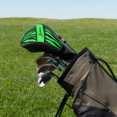 Couvre-club De Golf Lime Green Zebra (In Situ)