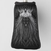 Couvre-club De Golf Lion avec monogramme de couronne (Tourné à 90°)
