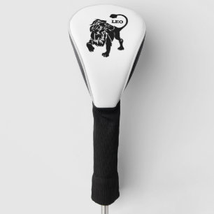 Couvre-club De Golf Lion noir Lion Zodiac