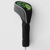 Couvre-club De Golf Lizard Vert Chameleon Drunk Suspendu (Incliné)