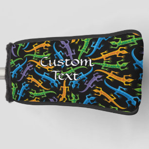 Couvre-club De Golf Lizards de couleur Tribal Motif Golf Head Cover