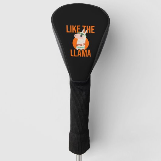 Couvre-club De Golf Llama Unicorn Lama tendances animaux dire cadeau (Devant)
