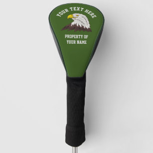 Couvre-club De Golf Logo américain personnalisé d'aigle à chaume couve