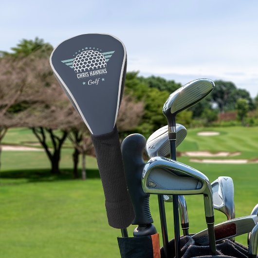 Couvre-club De Golf Logo de balle de golf personnalisé